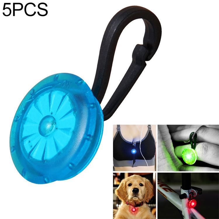 5 PCS Camping Night Running Arm Luminous Hanging Buckle Safety Light, 5 PCS Safety Light, 5 PCS afety Light