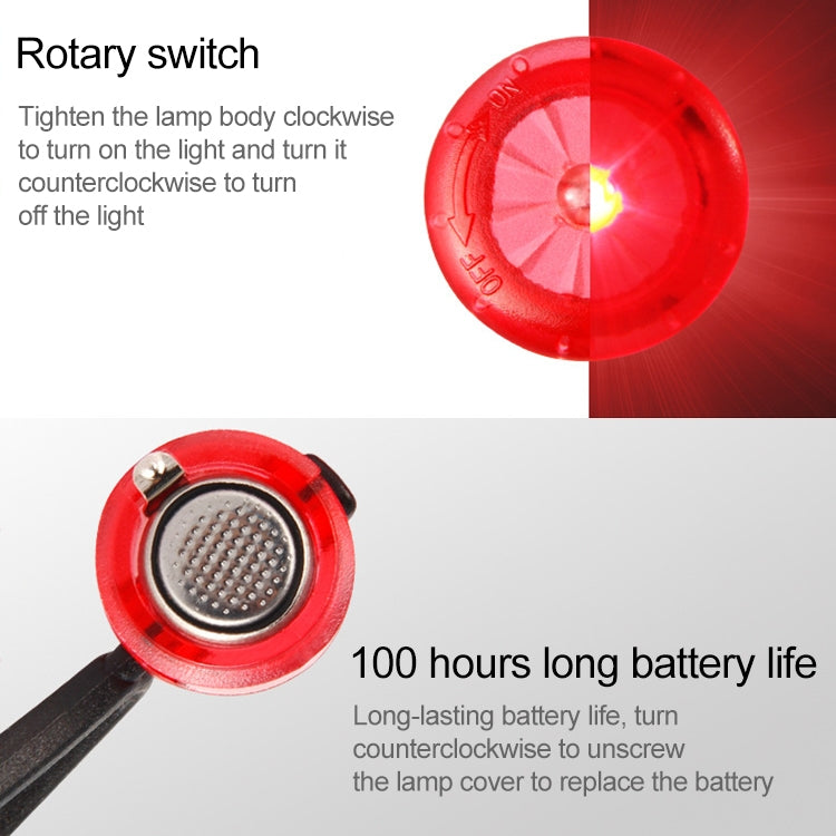 5 PCS Camping Night Running Arm Luminous Hanging Buckle Safety Light, 5 PCS Safety Light, 5 PCS afety Light