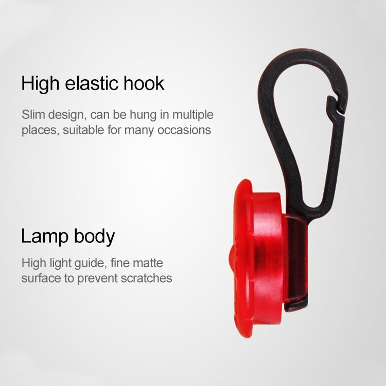 5 PCS Camping Night Running Arm Luminous Hanging Buckle Safety Light, 5 PCS Safety Light, 5 PCS afety Light