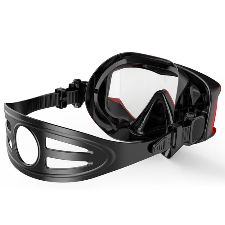 DM600 Silica Gel Diving Mask Swimming Goggles Diving Equipment for Adults, DM600 (Red + Black), DM600 (White), DM600 (Black), DM600 (Black Blue)