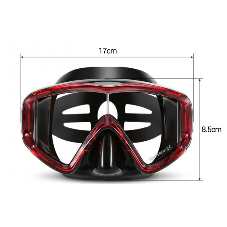DM600 Silica Gel Diving Mask Swimming Goggles Diving Equipment for Adults, DM600 (Red + Black), DM600 (White), DM600 (Black), DM600 (Black Blue)