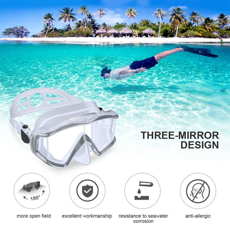 DM600 Silica Gel Diving Mask Swimming Goggles Diving Equipment for Adults, DM600 (White), DM600 (Black), DM600 (Black Blue), DM600 (Red + Black)