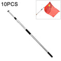 3M 2 Knots Multi-function Telescopic Stainless Steel Teaching Stick Guide Flagpole Signal Flag, 3M 2 Knots