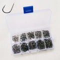 ISE 500 PCS Mixed Size Fish Barbed Hook Fishing Hooks, 6-15 #
