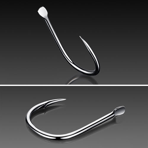 ISE 500 PCS Mixed Size Fish Barbed Hook Fishing Hooks, 6-15 #