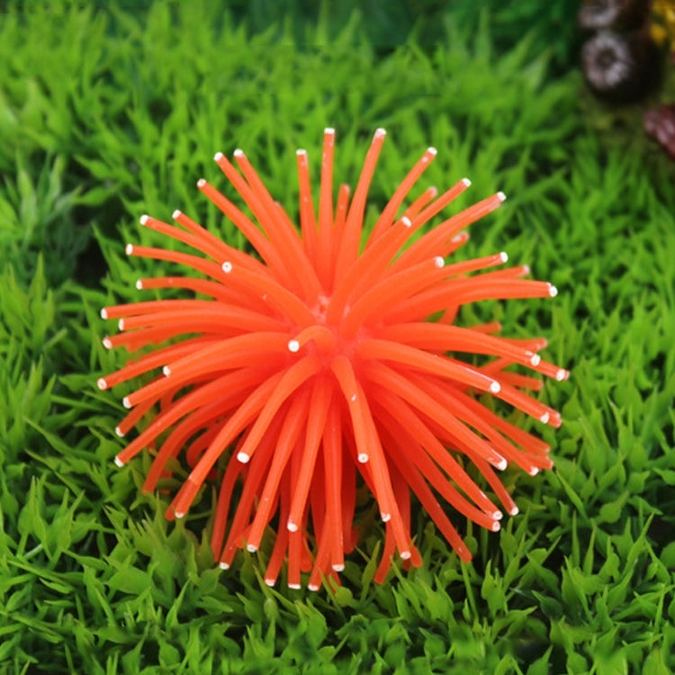 Aquarium Articles Decoration TPR Simulation Sea Urchin Ball Coral with Point, Size: L, Diameter: 13cm, 13cm