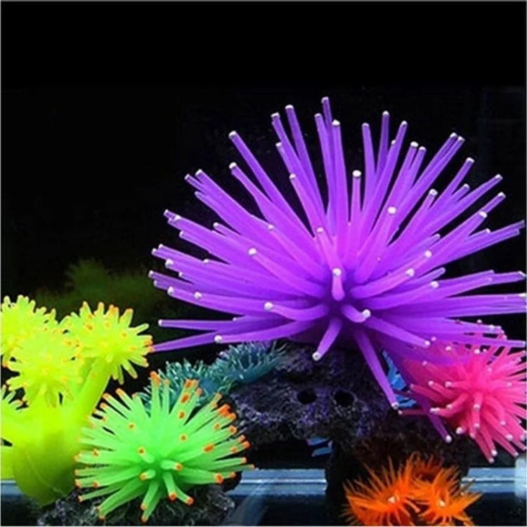 Aquarium Articles Decoration TPR Simulation Sea Urchin Ball Coral with Point, Size: L, Diameter: 13cm, 13cm