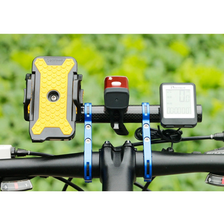 HLD-208 Mountainous Bicycle Carbon Fiber Handlebar Extension Frame Flashlight Bracket, Carbon Fiber Black, Carbon Fiber Blue, Carbon Fiber Red