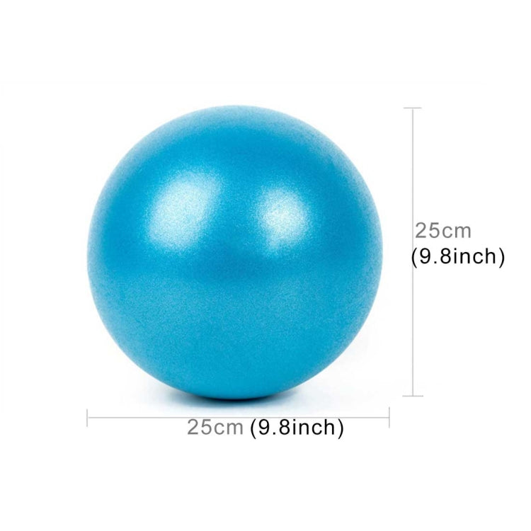 Mini Yoga Pilates Ball Explosion-proof PVC Ball Balanced Fitness Gymnastic Exercise Training with Straw, Diameter: 25cm, 25cm(Blue), 25cm(Purple), 25cm(Pink)