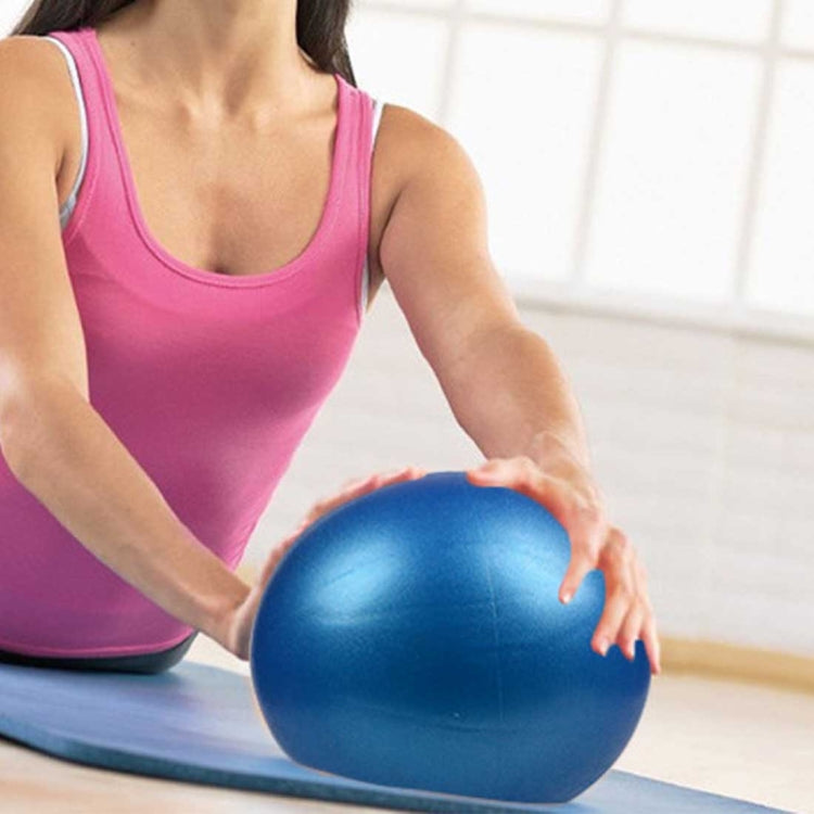 Mini Yoga Pilates Ball Explosion-proof PVC Ball Balanced Fitness Gymnastic Exercise Training with Straw, Diameter: 25cm, 25cm(Blue), 25cm(Purple), 25cm(Pink)