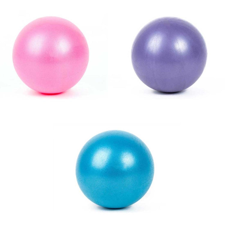 Mini Yoga Pilates Ball Explosion-proof PVC Ball Balanced Fitness Gymnastic Exercise Training with Straw, Diameter: 25cm, 25cm(Blue), 25cm(Purple), 25cm(Pink)
