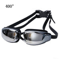 Electroplating Anti-fog Silicone Swimming Goggles for Adults, Suitable for 400 Degree Myopia, 400 Degree Myopia