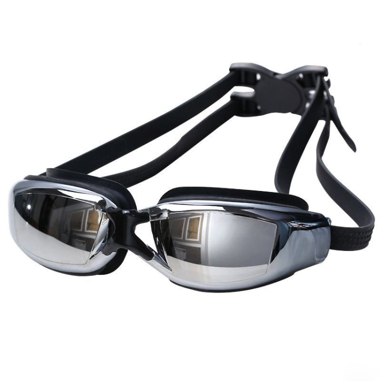 Electroplating Anti-fog Silicone Swimming Goggles for Adults, Suitable for 400 Degree Myopia, 400 Degree Myopia