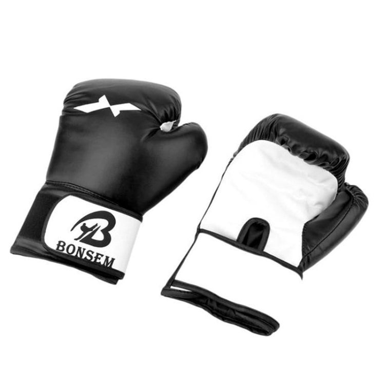 BONSEM Training Boxing Gloves for Adults, C1 Red, C1 Black