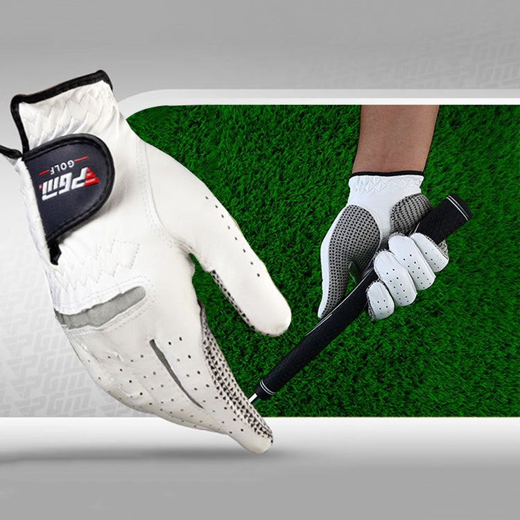 PGM Right Hand Sheepskin Anti-slip Particle Golf Men Gloves, Size: 22#, Size: 22#