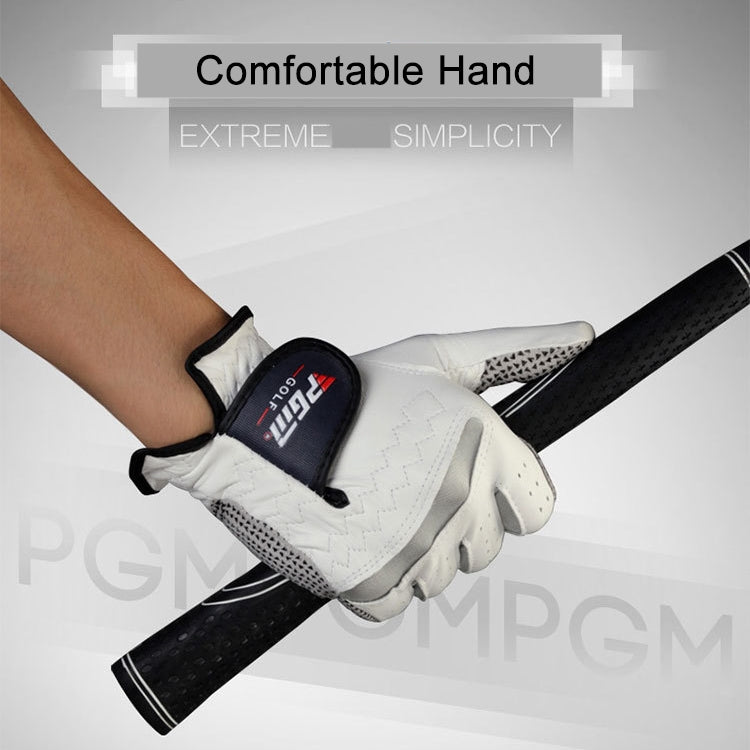 PGM Right Hand Sheepskin Anti-slip Particle Golf Men Gloves, Size: 22#, Size: 22#