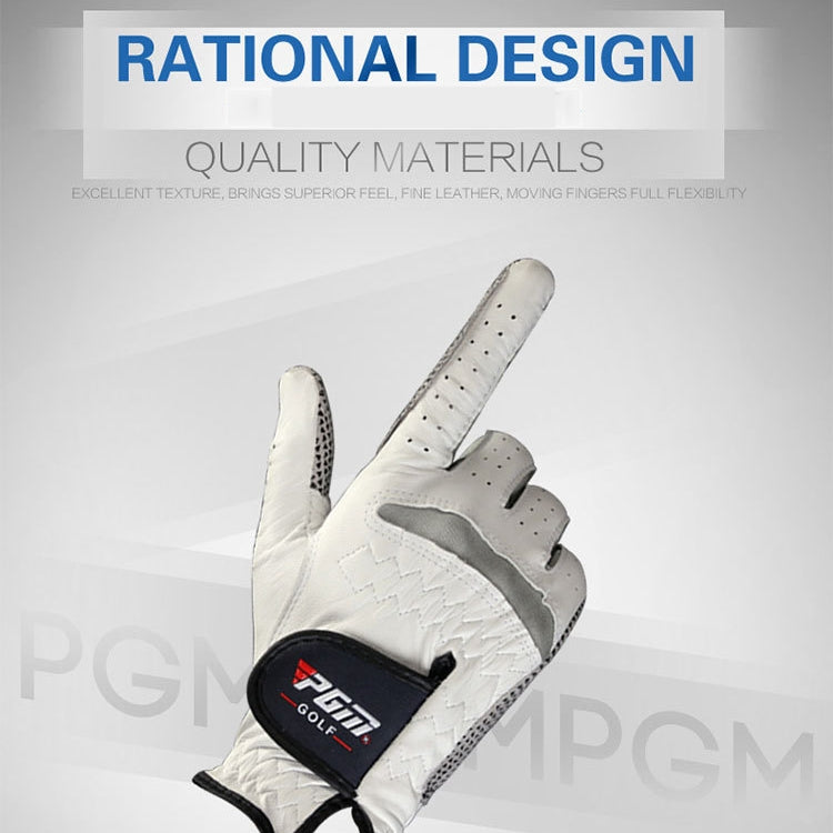 PGM Right Hand Sheepskin Anti-slip Particle Golf Men Gloves, Size: 23#, Size: 23#
