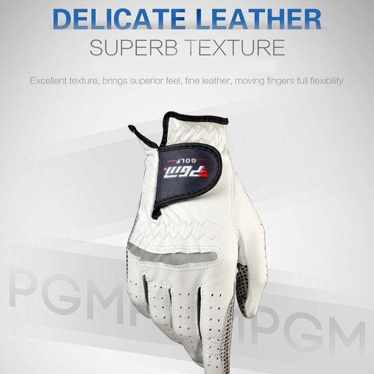 PGM Right Hand Sheepskin Anti-slip Particle Golf Men Gloves, Size: 26#, Size: 26#