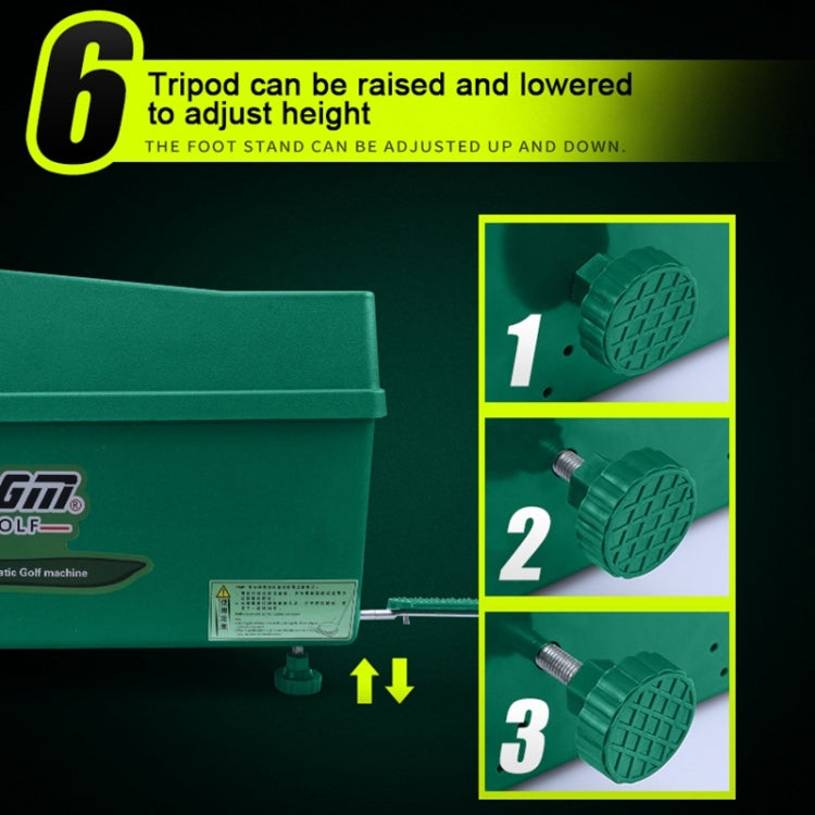 PGM Golf Ball Dispenser Automatic Tee Up Machine with Club Rack, Size: 62x32x32cm, 62x32x32cm Green, 62x32x32cm Grey