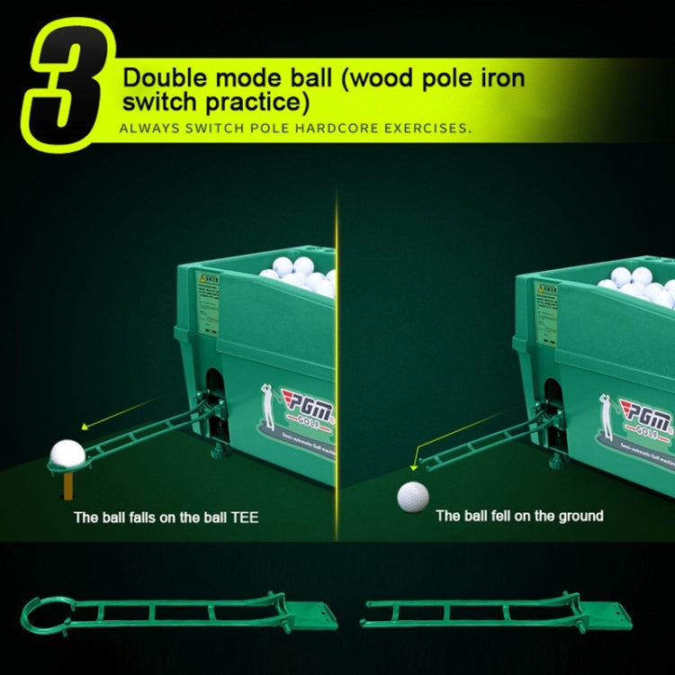 PGM Golf Ball Dispenser Automatic Tee Up Machine with Club Rack, Size: 62x32x32cm, 62x32x32cm Green, 62x32x32cm Grey
