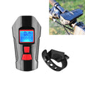350LM USB Charging Waterproof Snap-on Bicycle Headlight with Speaker & Stopwatch Function, Red, Black, Blue
