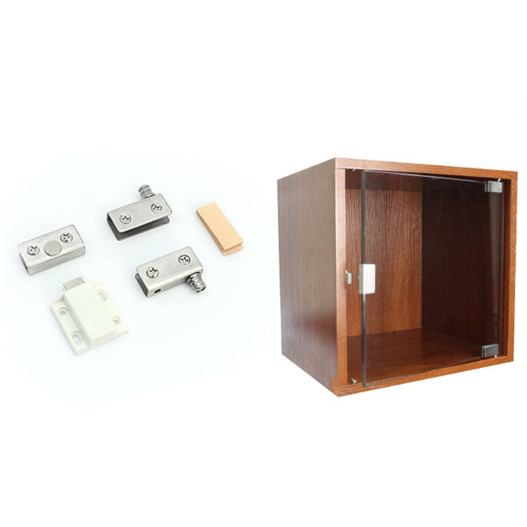 Glass Clip Single Door Touching Exhibition Cabinet Hinge, Single