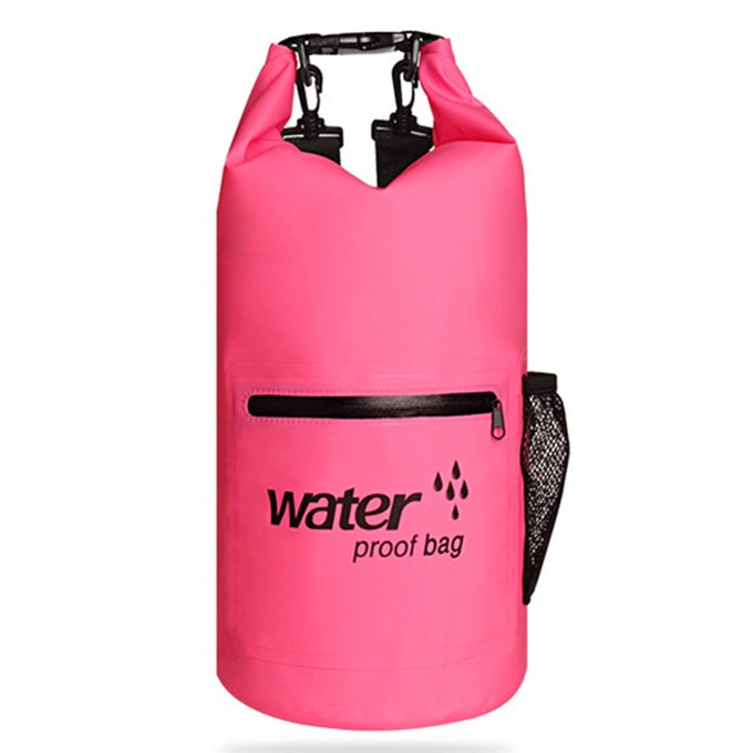Outdoor Waterproof Dry Dual Shoulder Strap Bag Dry Sack PVC Barrel Bag, Capacity: 20L, 20L