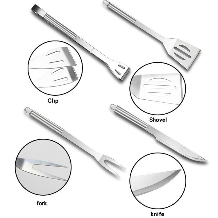 6 in 1 Outdoor Tableware Set Camping Barbecue Tableware Picnic Tool Set, 6 in 1