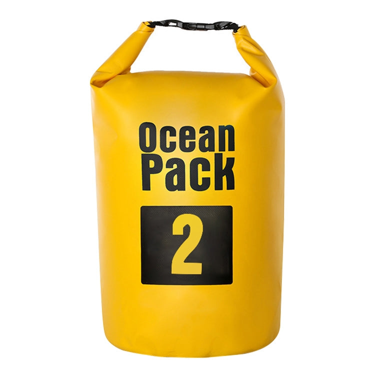 Outdoor Waterproof Bag Dry Sack PVC Barrel Bag, Capacity: 2L, Capacity: 2L (Yellow), Capacity: 2L (Black), Capacity: 2L (Dark Blue), Capacity: 2L (Orange), Capacity: 2L (Pink), Capacity: 2L (Green), Capacity: 2L (Sky Blue)