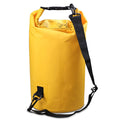 Outdoor Waterproof Double Shoulder Bag Dry Sack PVC Barrel Bag, Capacity: 30L, Capacity: 30L (Yellow), Capacity: 30L (Black), Capacity: 30L (Dark Blue), Capacity: 30L (Orange), Capacity: 30L (Pink), Capacity: 30L (Green), Capacity: 30L (Sky Blue)
