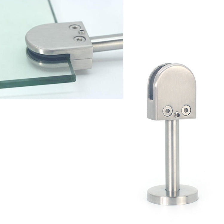 304 Stainless Steel Glass Fish Mouth Support Rod Fixing Clip with 14x40mm Rod, Specification: XL, XL, with 14x40mm Rod