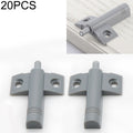 20 PCS Aircraft Shape Front Buffer Cabinet Door Anticollision Damper Shock Absorber, Front Buffer (Grey), Front Buffer (White)