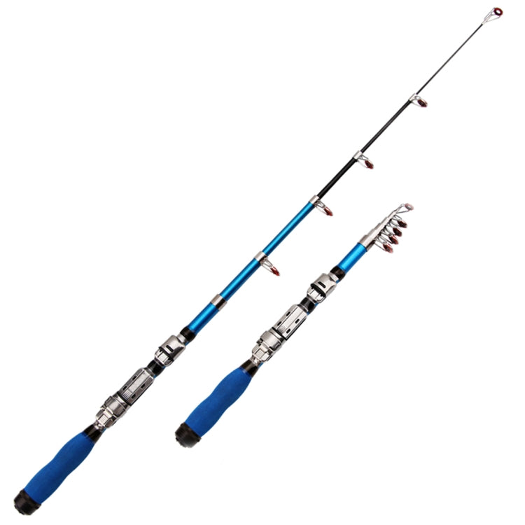 36cm Portable Telescopic Sea Fishing Rod Mini Fishing Pole, Extended Length : 2.1m, 2.1m