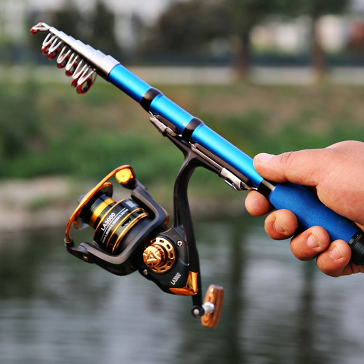 36cm Portable Telescopic Sea Fishing Rod Mini Fishing Pole, Extended Length : 2.1m, 2.1m