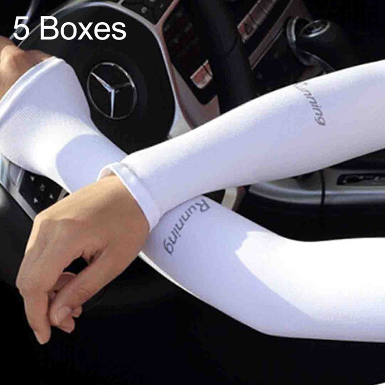 5 Boxes New Style Ice Silk Sleeves Fresh and Cool UV Protection Oversleeve, Ordinary Style, Ordinary Style