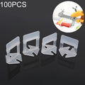 100 PCS 1.0mm Lengthen Tile Leveling System Clips Kit Wall Floor Tile Spacer Tiling Tool, 1.0mm Lengthen