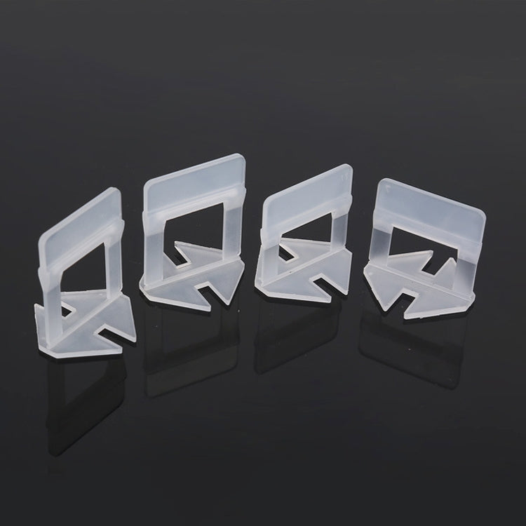 100 PCS 1.0mm Lengthen Tile Leveling System Clips Kit Wall Floor Tile Spacer Tiling Tool, 1.0mm Lengthen