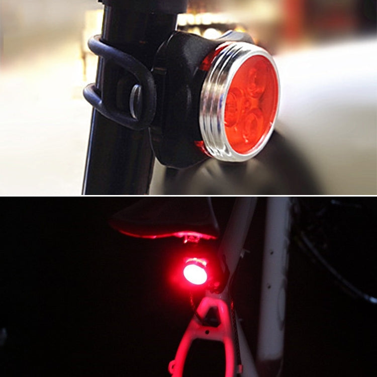 COB Lamp Bead 160LM USB Charging Four-speed Waterproof Bicycle Headlight / Taillight Set,  Red Light 650MA, Red Light