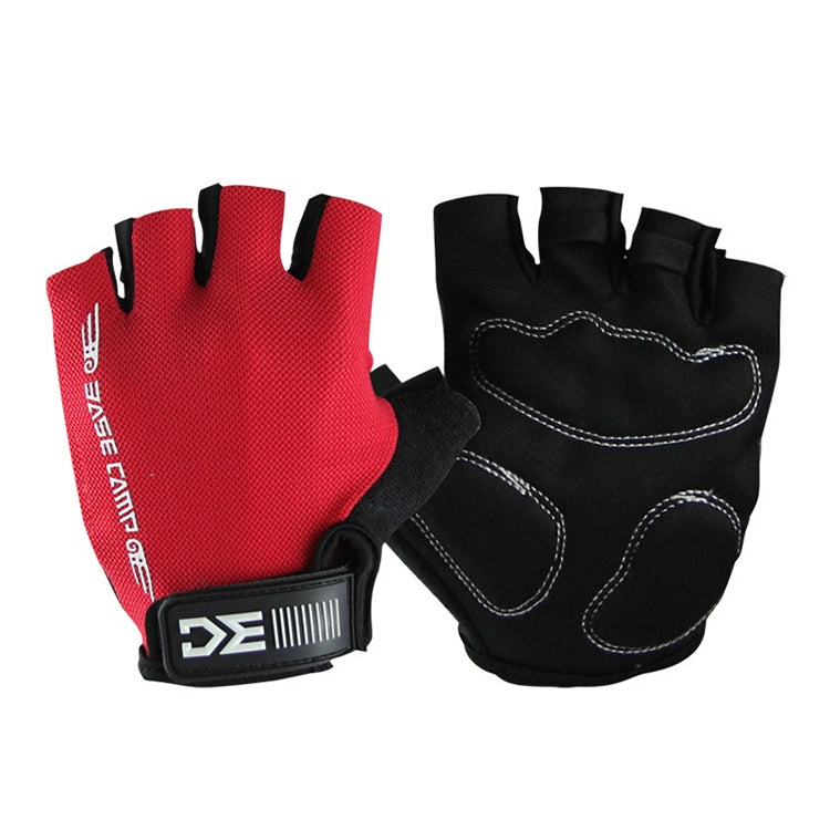 BaseCamp BC-204 Bicycle Half Finger Gloves Lycra Fabric Cycling Gloves, Size: M, Size: M