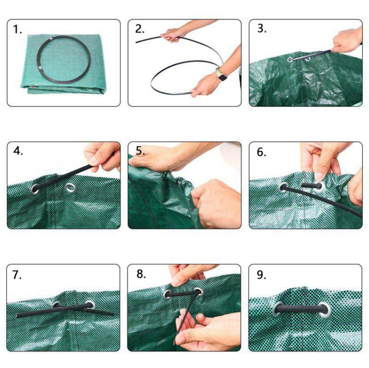 72 Gallons 272L PP Garden Fallen Leaves Bags Green Waste Bags, Size: 67cm x 76cm, 272L