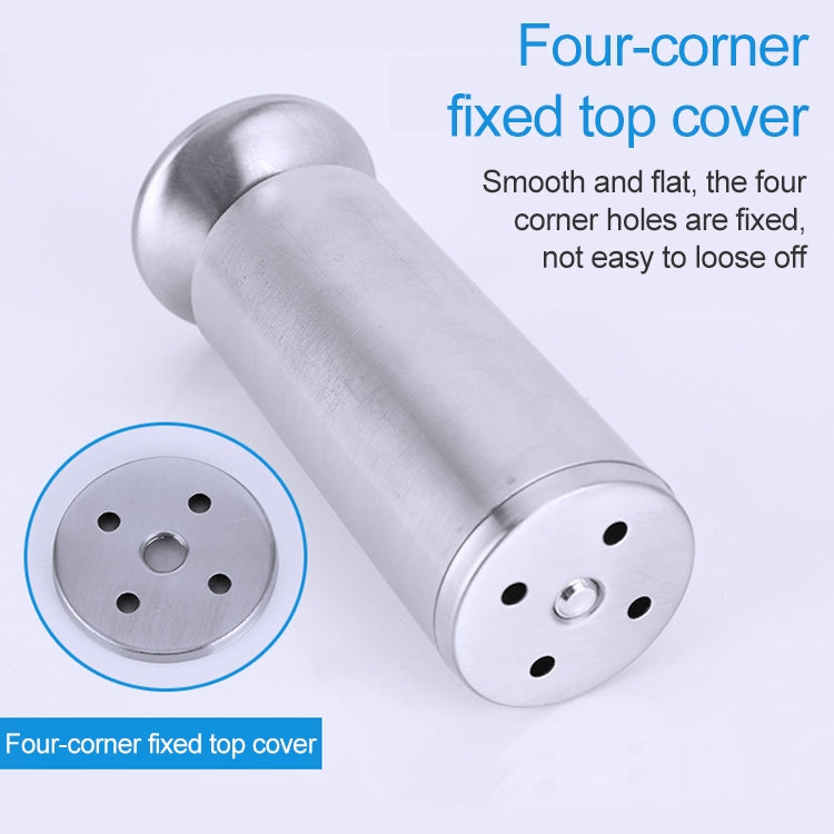 Stainless Steel Wire Drawing Thickened Column Sofa Furniture Cabinet Foot, Height: 100mm, 100mm