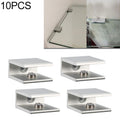 10 PCS Single Hole Aluminum Alloy Glass Fixing Clip, S, 12mm, S, 12mm