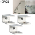 10 PCS Single Hole Aluminum Alloy Glass Fixing Clip, S, 18mm, S, 18mm