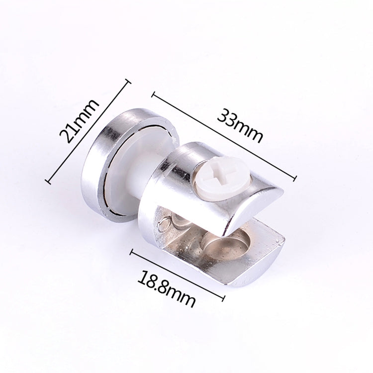 10 PCS Zinc Alloy Bright Fixed Bracket Connection 10mm Cylindrical Glass Fixing Clamp with Base, 10mm Cylindrical, with Base