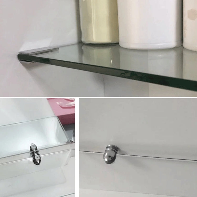 10 PCS Zinc Alloy Bright Fixed Bracket Connection Square Glass Fixing Clamp, Size: S, Square, Size: S