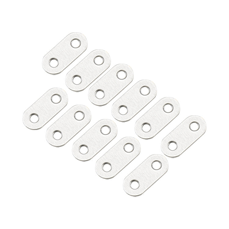 100 PCS Stainless Steel Connection Code Straight Connecting Piece, Number: 1, 1