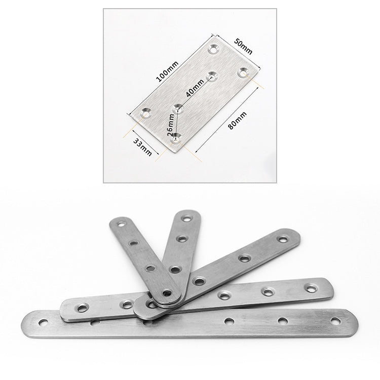 10 PCS Stainless Steel Connection Code Straight Connecting Piece, Number: 14, 14