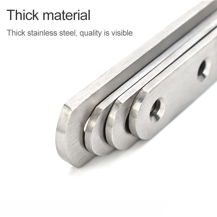 10 PCS Stainless Steel Connection Code Straight Connecting Piece, Number: 18, 18