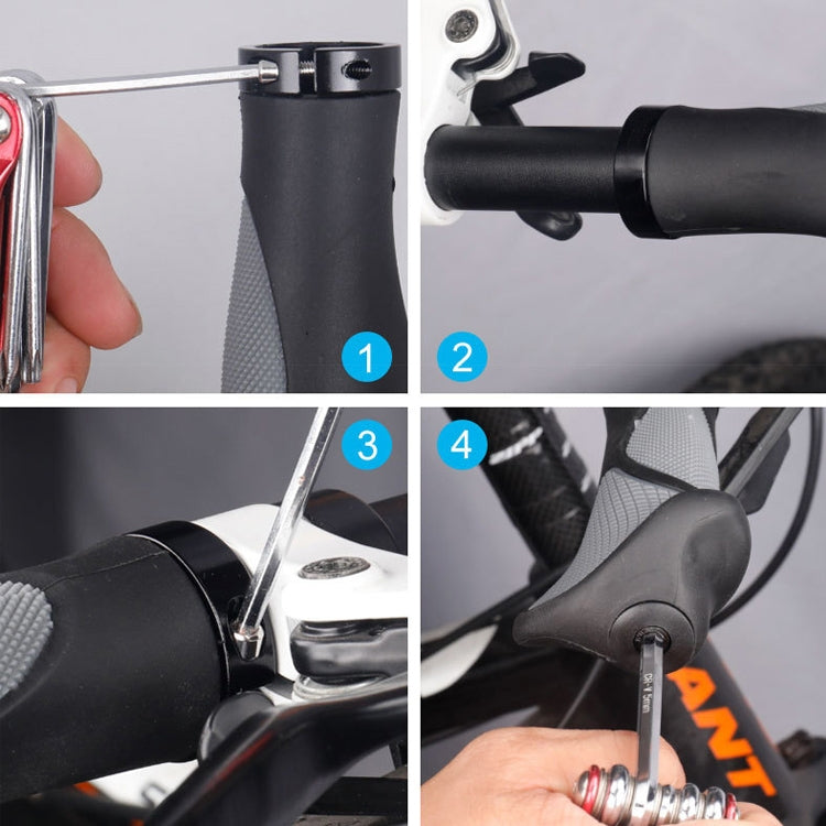 DEEMOUNT BGP110 Mountain Bike Bicycle Rubber Handlebar Cover, Horn Version, Horn Version