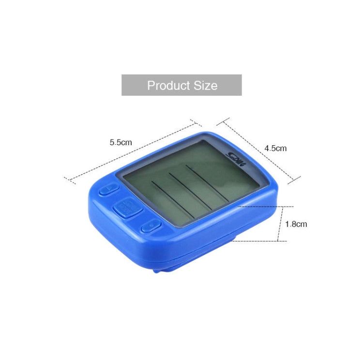 SUNDING 563A Bike Bicycle Waterproof Wired LCD Screen Luminous Mileage Speedometer Odometer, English Version, 563A(Yellow), 563A(Black), 563A(Blue)